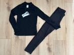NIEUW Decathlon fleece thermo set broek trui zwart 140, Jongen of Meisje, Decathlon, Ophalen of Verzenden, Nieuw