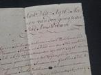 1712 Manuscript Pels Valkenier met watermerk Amsterdam, Verzenden, Brief