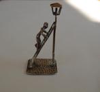 zilver zilveren miniatuur lantaarnopsteker, Verzamelen, Ophalen of Verzenden