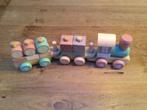 Little Dutch houten blokkentrein/stapeltrein/trein roze zgan, Kinderen en Baby's, Speelgoed | Houten speelgoed, Ophalen of Verzenden