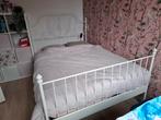 Ikea bed 1.40 met elektrische lattenbodem!, Huis en Inrichting, Slaapkamer | Bedden, Ophalen, Wit, Romantisch, 140 cm