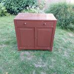 Vintage Bruine Houten Kast, Ophalen