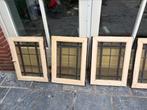 Glas-in-lood ramen 4x, Doe-het-zelf en Verbouw, Glas en Ramen, Ophalen, Gebruikt, Gevelraam of Ruit