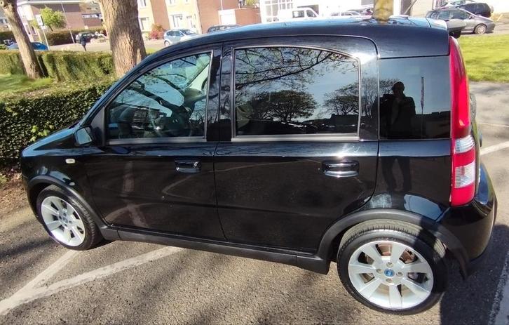Fiat Panda 1.4 16V 100HP 2007 Zwart, Auto's, Fiat, Particulier, Panda, Benzine, D, Hatchback, Handgeschakeld, Origineel Nederlands