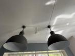 2 Grote Grijze Hanglampen - Stoere Scheepsstijl!, Huis en Inrichting, Lampen | Hanglampen, Ophalen, Zo goed als nieuw, Scheepsstijl / Industrieel
