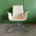 Walter Knoll FK kuipstoel – Licht Leer –Fabricius & Kastholm, Ophalen of Verzenden, Gebruikt, Leer, Eén
