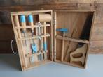 Vintage gereedschapskoffer kist hout metaal kind compleet., Kinderen en Baby's, Speelgoed | Houten speelgoed, Overige typen, Gebruikt