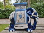 Vintage plantenstandaard olifant plant zuil pilaar keramiek, Huis en Inrichting, Ophalen of Verzenden, Gebruikt