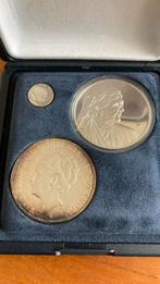 Set zilveren munten Willem 3, Emma en Wilhelmina, Setje, Koningin Wilhelmina, Ophalen of Verzenden