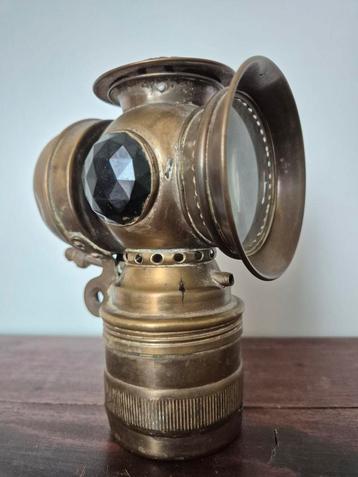 Antieke Solar Fietscarbidlamp ca. 1900 beschikbaar voor biedingen