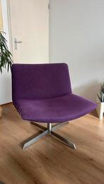 Paarse Fauteuil - Design Chaise Longue LUGANO, Ophalen, Gebruikt, 75 tot 100 cm, Stof