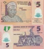 NIGERIA 2017 5 naira #38h UNC polymer, Postzegels en Munten, Bankbiljetten | Afrika, Verzenden, Nigeria