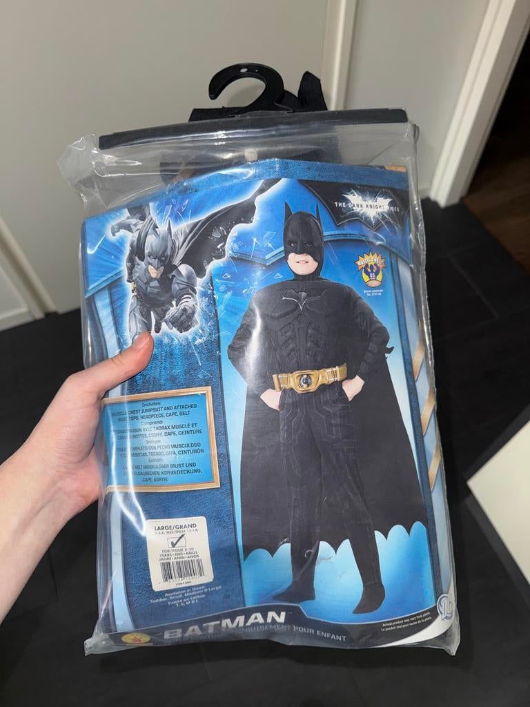 Batman carnavalspak kind 8-10 jaar, Kleding | Heren, Carnavalskleding en Feestkleding, Carnaval, Overige maten, Ophalen of Verzenden