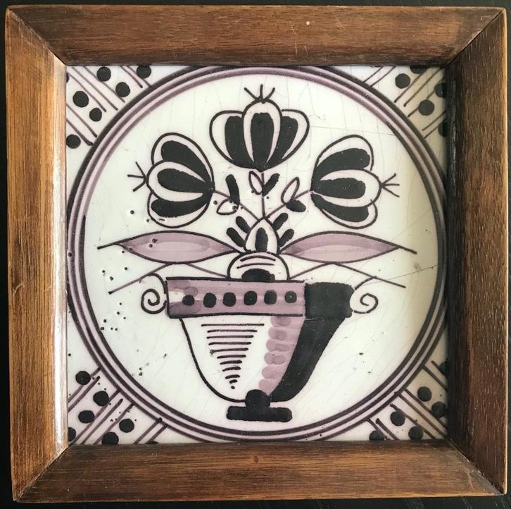 Hollandse Tegel Bloemvaas, Antiek en Kunst, Antiek | Wandborden en Tegels, Ophalen of Verzenden