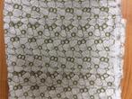 Stenzo / Bizzkids mooie NIEUWE witte stof met groene bloemen, Wit, Nieuw, Ophalen of Verzenden, 30 tot 120 cm