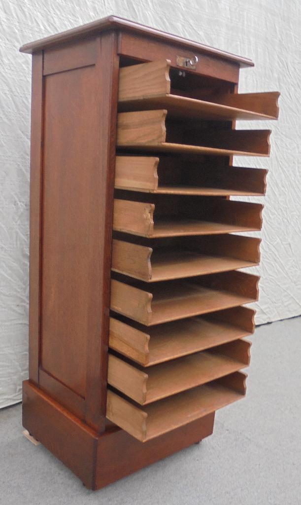 rolluikkast archiefkast muziekkast ladekast, Antiek en Kunst, Antiek | Meubels | Kasten, Ophalen of Verzenden