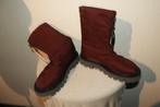 Elena Iachi bordeaux rode laarzen stoffeerd en gevoerd 38, Hoge laarzen, Verzenden, Zo goed als nieuw, Elena iachi