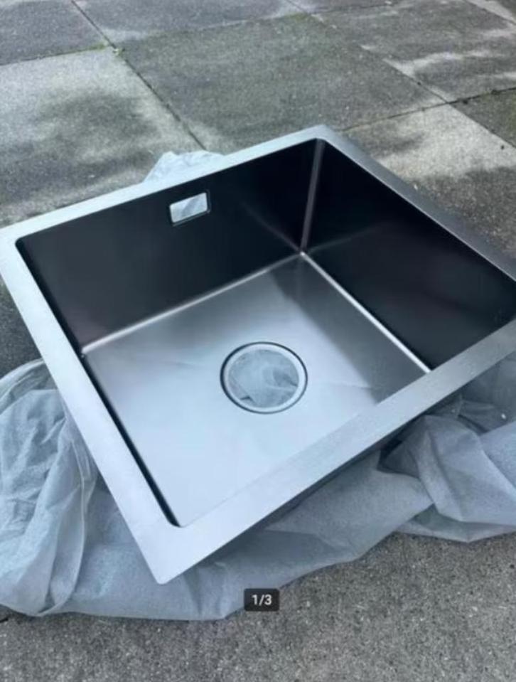 Spoelbak in/op/vlakbouw 45x40 cm, Huis en Inrichting, Keuken | Keukenelementen, Nieuw, Minder dan 100 cm, Minder dan 50 cm, Minder dan 25 cm