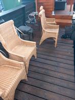 4 rotan stoelen, Ophalen, Bruin