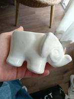 Vintage Olifant Bloempotje, Huis en Inrichting, Woonaccessoires | Vazen, Gebruikt, Wit, Aardewerk of Porselein, Ophalen of Verzenden