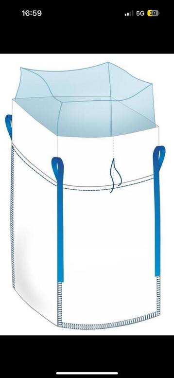 Gratis Big bags 1250kg doorlopend af te halen, als nieuw! beschikbaar voor biedingen
