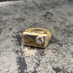 14 karaat gouden pinkring heren, Sieraden, Tassen en Uiterlijk, Ringen, Ophalen of Verzenden, Nieuw, Goud, Dame