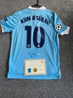 Gesigneerd Sergio Aguero shirt Manchester City met COA, Ophalen of Verzenden, Zo goed als nieuw, Buitenlandse clubs, Shirt