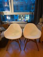 Ikea kuipstoelen 2x (Fanbyn), Huis en Inrichting, Stoelen, Ophalen, Zo goed als nieuw, Wit, Twee