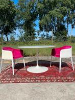 Moderne Eethoek – Tulip Tafel & Pedrali Stoelen, Kunststof, Gebruikt, Rond, Ophalen of Verzenden