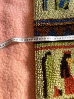 Vintage wollen groen wandkleed 66x105, Ophalen of Verzenden