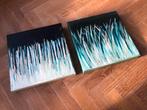 Gratis 2x acryl op doek schilderij, Ophalen of Verzenden, Zo goed als nieuw, Hout, Cd's