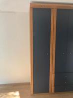 Ikea linnenkast eiken/blauw, Huis en Inrichting, Kasten | Kledingkasten, Ophalen, 200 cm of meer, 50 tot 100 cm, Overige houtsoorten