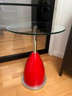 Strak design bijzettafel tafel tafeltje salontafel rood, Minder dan 55 cm, Rond, Strak design modern, Ophalen