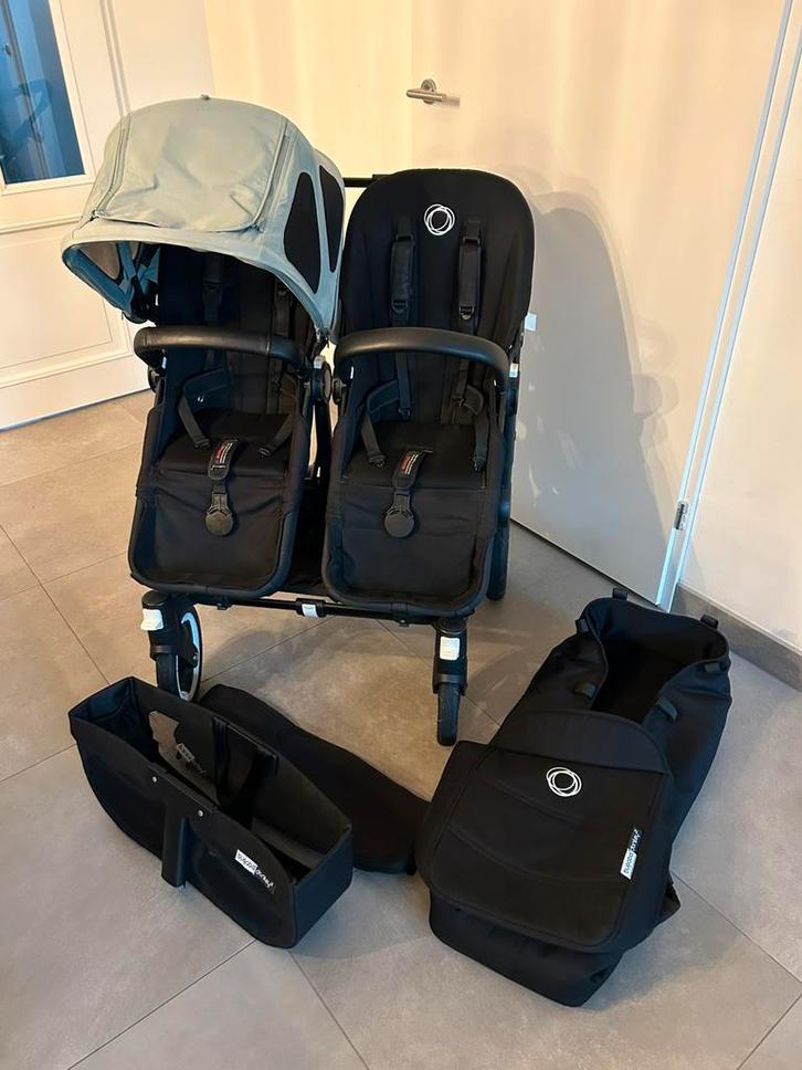 Bugaboo Donkey 2 Duo kinderwagen - duowagen / tweeling wagen, Kinderen en Baby's, Kinderwagens en Combinaties, Zo goed als nieuw