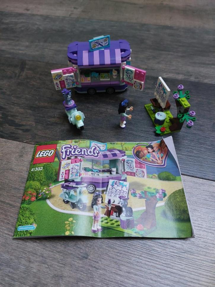 LEGO Friends Emma's Kunstkraam - 41332, Kinderen en Baby's, Speelgoed | Duplo en Lego, Zo goed als nieuw, Lego, Complete set, Ophalen of Verzenden