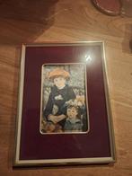 Op zijde afbeelding 2 zusjes op terras van Renoir, Antiek en Kunst, Ophalen of Verzenden