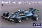 Team Lotus Type 91 Belgian GP 1982 1/20, Ebbro Kit, Overige merken, Auto, ., Groter dan 1:32