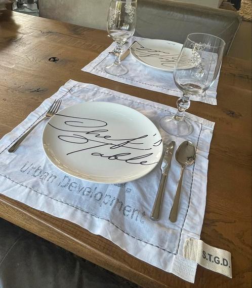 Partij luxe placemats, tafel lopers en keukendoeken (>€400), Huis en Inrichting, Keuken | Textiel, Nieuw, Placemat, Verzenden