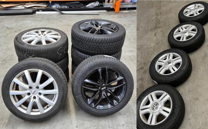 3x Winterset VW Transporter Multivan California BBS Dunlop, Auto-onderdelen, Banden en Velgen, Banden en Velgen, Winterbanden