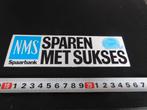 sticker NMS Spaarbank  Sparen met sukses *, Ophalen, Zo goed als nieuw