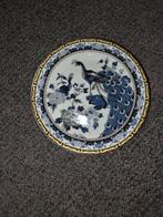 Vintage decoratieve bord met pauwen, Ophalen of Verzenden