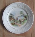 Antiek bordje Petrus Regout Maastrichts aardewerk  schapen, Antiek en Kunst, Verzenden