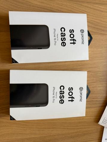 2 stuks softcase iphone 16 pro nieuw beschikbaar voor biedingen
