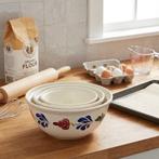 Boerenbont set van 5 beslagkomschalen zware kwalitijd, Div, Ophalen of Verzenden, Schaal of Schalen, Div