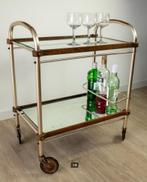 Art Deco Italiaans hout en messing droge barkast, Ophalen of Verzenden