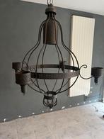 Kandelaar / kroonluchter voor kaarsen /, Huis en Inrichting, Lampen | Hanglampen, Gebruikt, Ophalen of Verzenden, Landelijk, Metaal