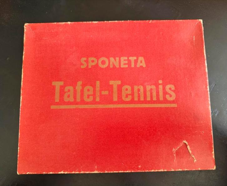 Vintage Tafeltennisspel - Jaren 50 - Nieuw in Doos, Sport en Fitness, Tafeltennis, Nieuw, Net, Batje(s) of Balletje(s), Ophalen of Verzenden