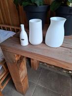Witte vazen, Ophalen, Wit, Aardewerk of Porselein, Minder dan 50 cm