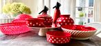 Rood met witte stippen keuken accessoires, Ophalen, Overige materialen, Overige stijlen, Overige typen