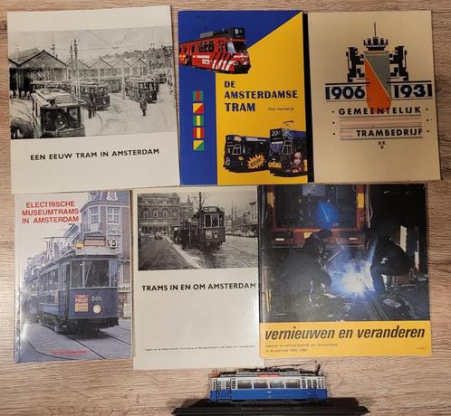 5 boeken over trams, Verzamelen, Spoorwegen en Tramwegen, Zo goed als nieuw, Tram, Boek of Tijdschrift, Ophalen of Verzenden